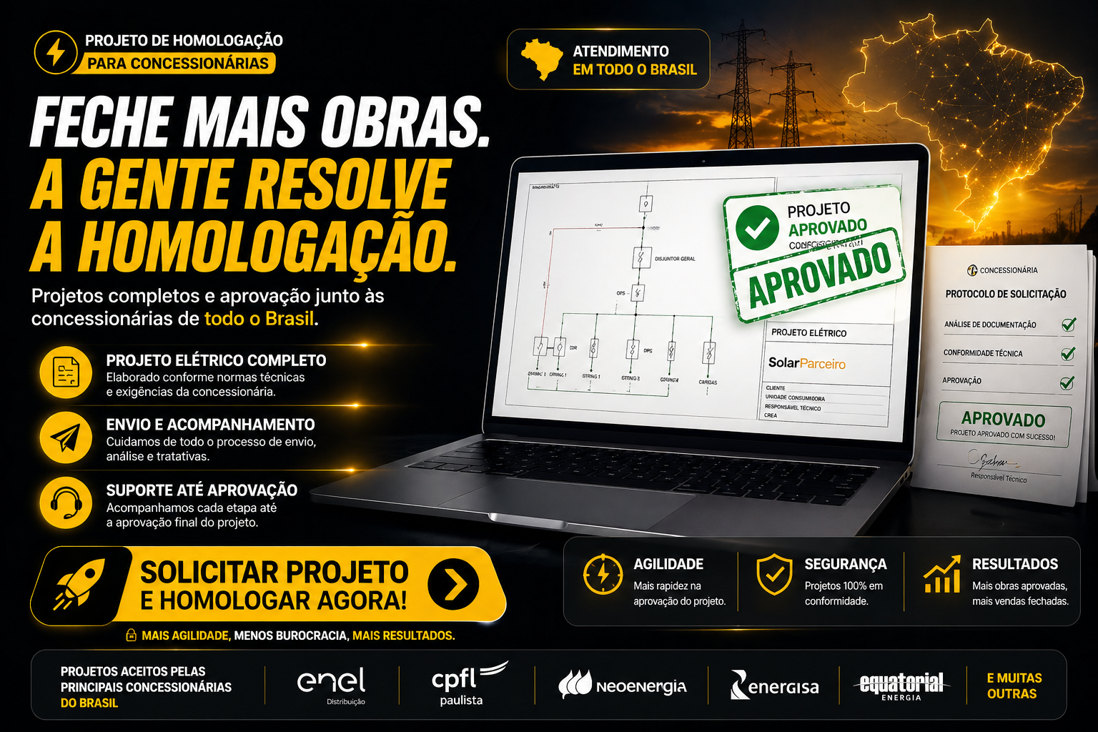 Propaganda de homologação SolarParceiro